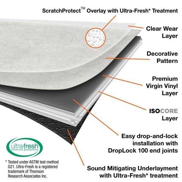 Lifeproof Bexar Marble 12 MIL x 12 in. W x 24 in. L Click Lock Waterproof Vinyl Tile Flooring - Image 4