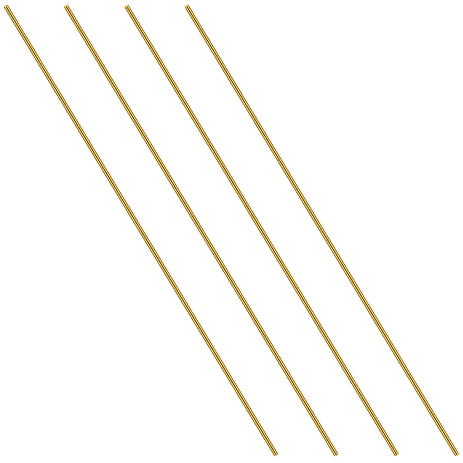 Brass Round Rod Favordrory 4pcs Brass Round Rods Lathe Bar Stock
