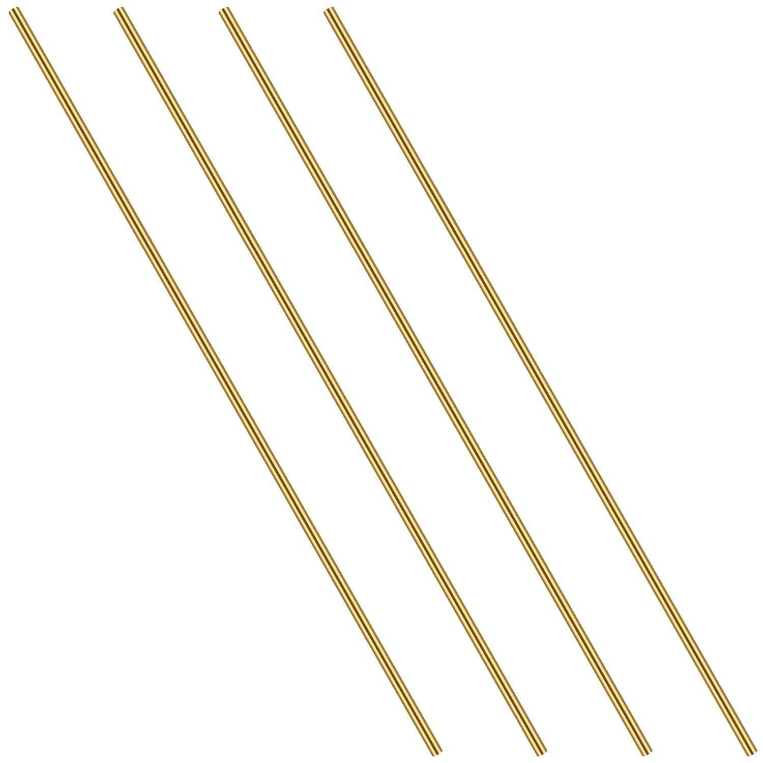 Brass Round Rod Favordrory 4pcs Brass Round Rods Lathe Bar Stock