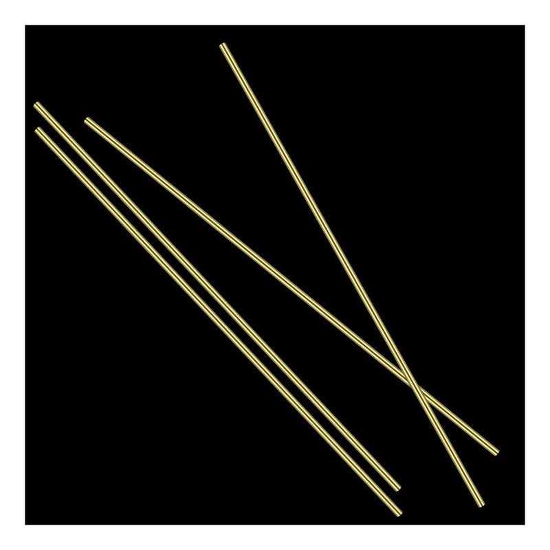 Brass Round Rod Favordrory 4pcs Brass Round Rods Lathe Bar Stock - Image 2