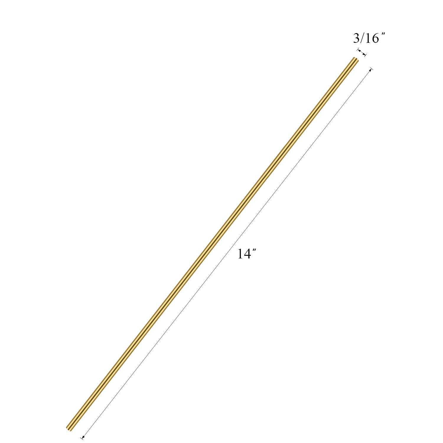 Brass Round Rod Favordrory 4pcs Brass Round Rods Lathe Bar Stock - Image 4