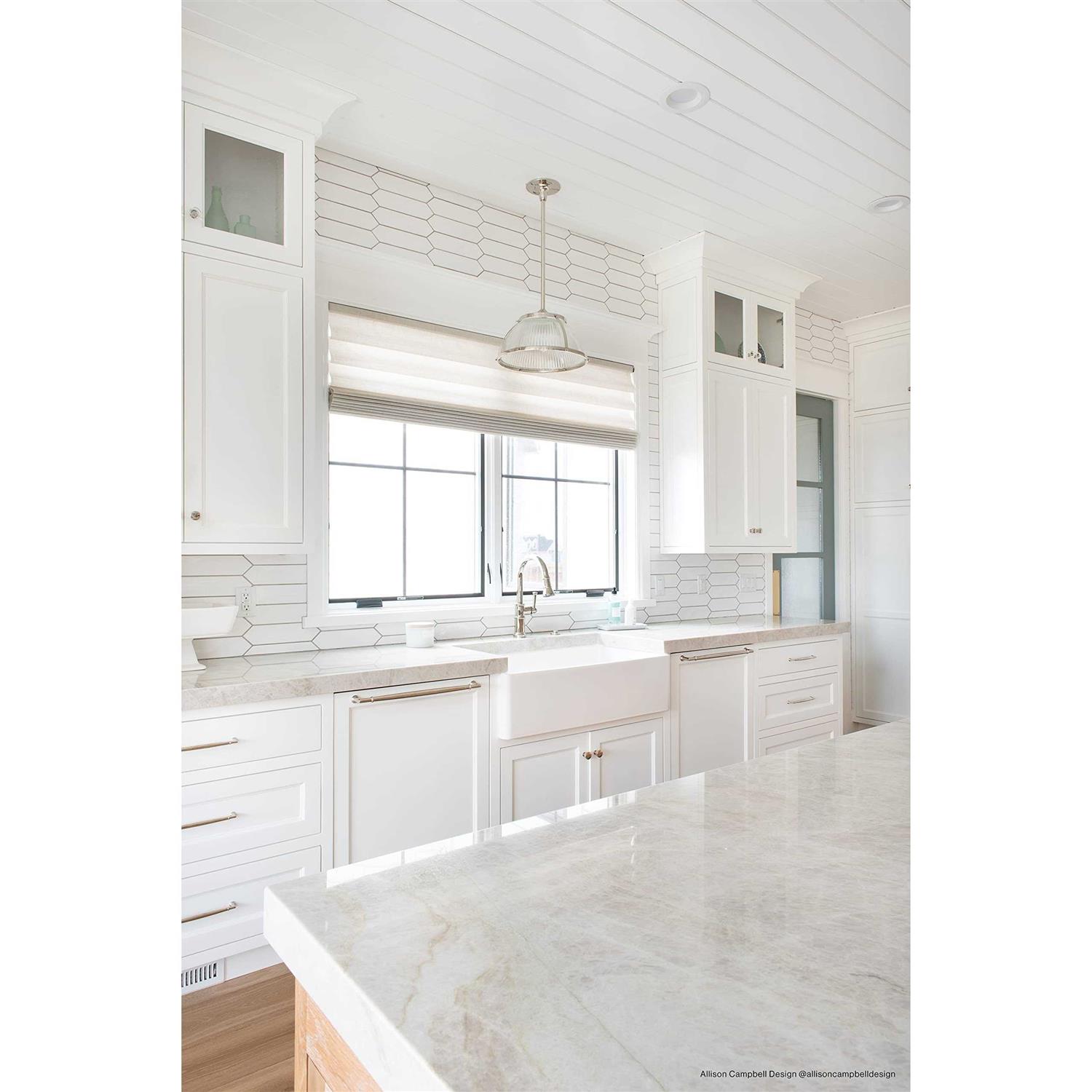 Bedrosians Reine Matte Picket Ceramic Tile 3 x 12 - Image 3