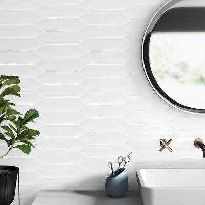 Bedrosians Reine Matte Picket Ceramic Tile 3 x 12 - Image 5