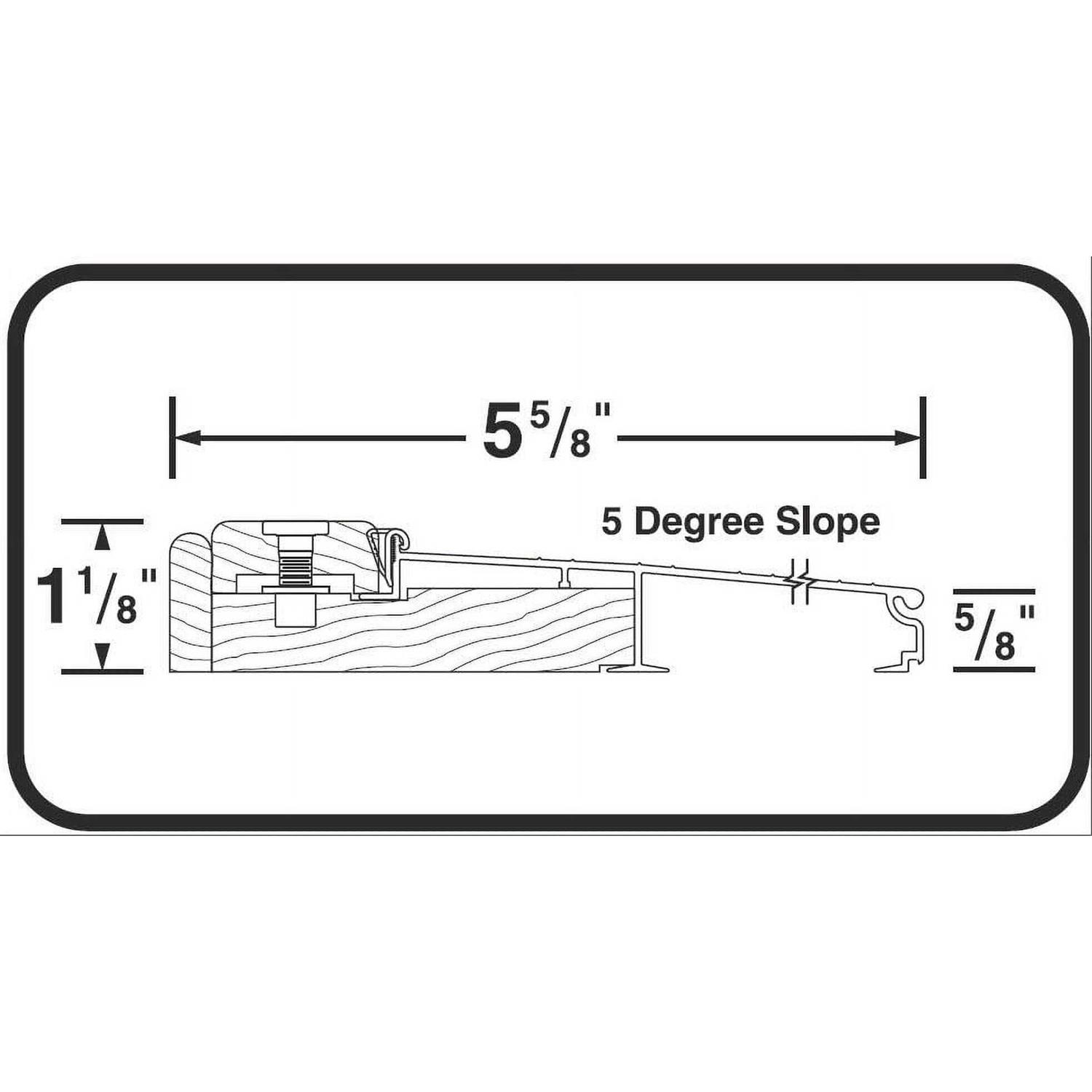 M-D Products 78600 36 Inch Aluminum Mill Adjustable Sill Threshold - Image 3