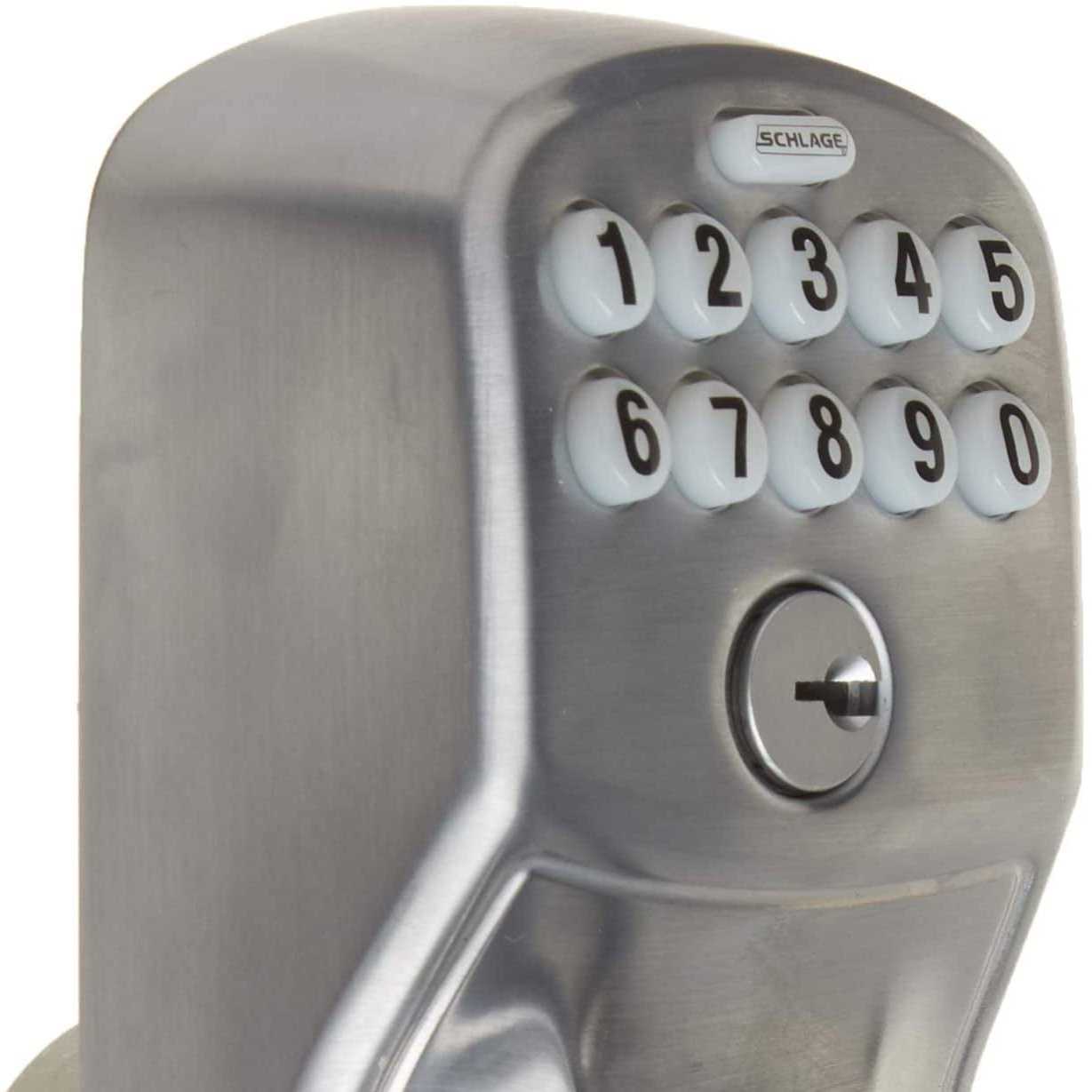 Schlage Satin Plymouth Flair Keypad Entry with Auto Lock - Image 4