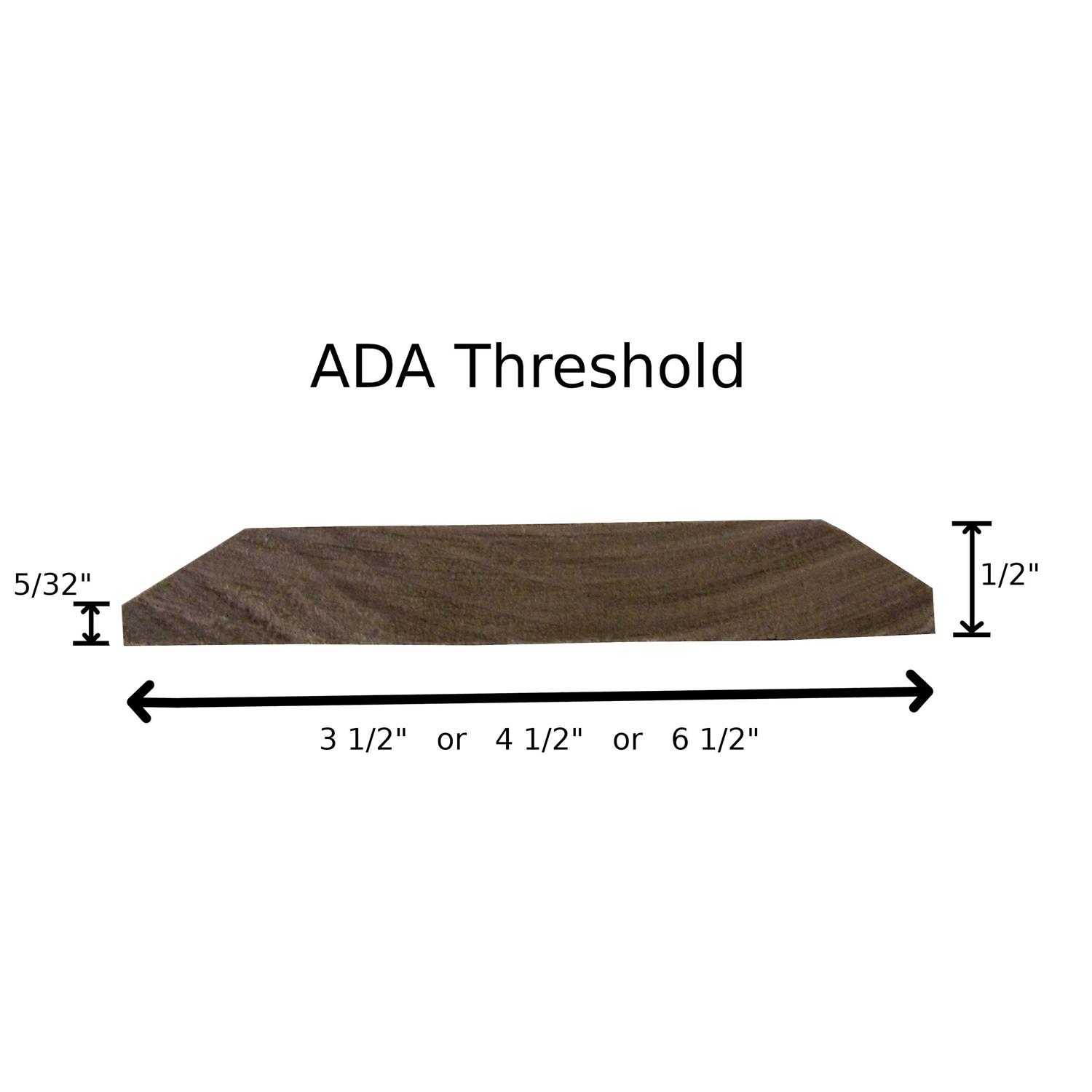 Hartford Building Products ADA 1/2 inch Solid Hardwood Interior Threshold in Red Oak - Image 3