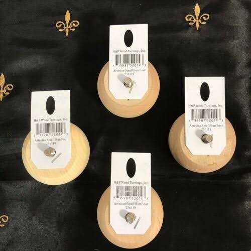 Lowe's Maple Bun Feet Sofa Table Leg 51014 - Image 4