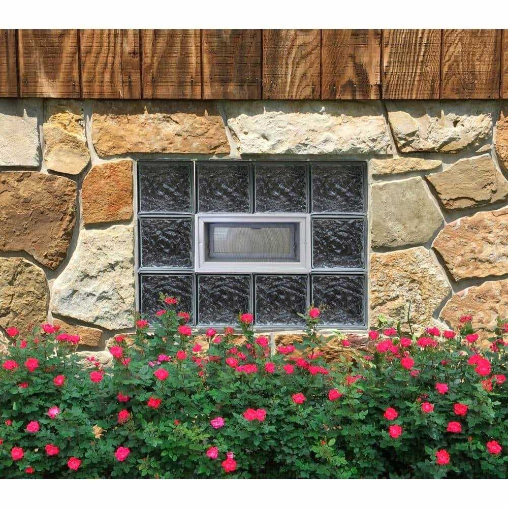 REDI2SET Ice Pattern Frameless Replacement Glass Block Window - Image 5
