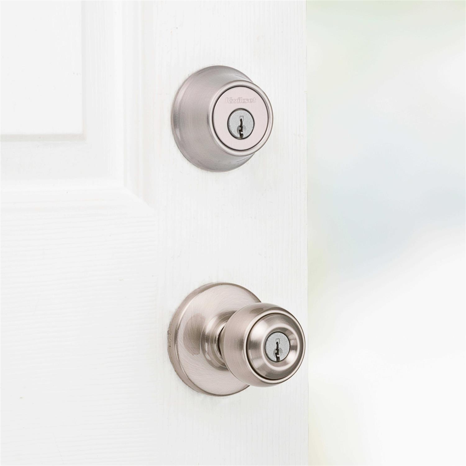 Kwikset Polo Keyed Entry and Single Cylinder Deadbolt Satin Nickel - Image 5