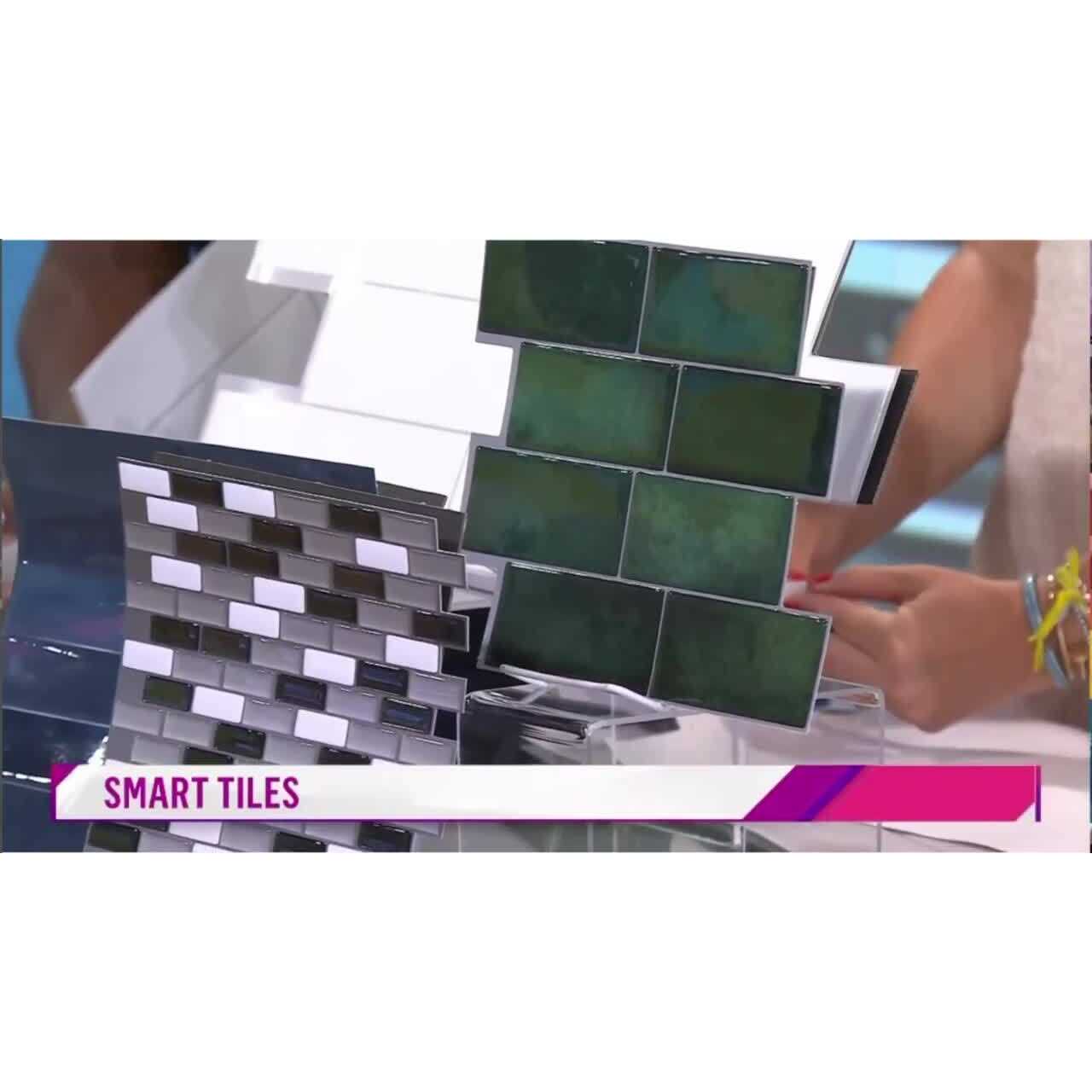 Smart Tiles Morocco Agadir Blue 11.43 in. x 9 in. Vinyl Peel and Stick Tile - Image 3