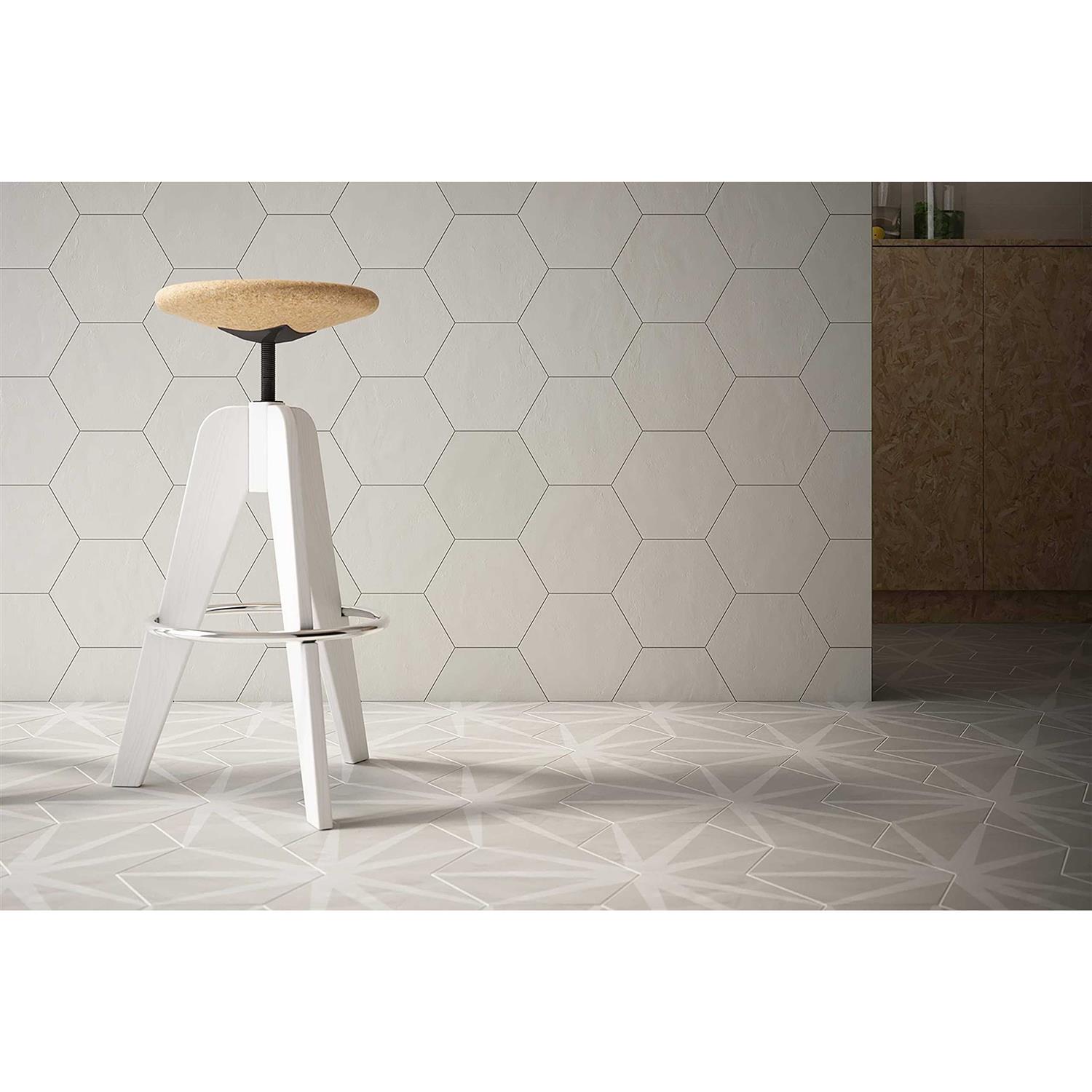 Bedrosians Allora Hexagon Matte Porcelain Tile 8.5 x 10 - Image 3