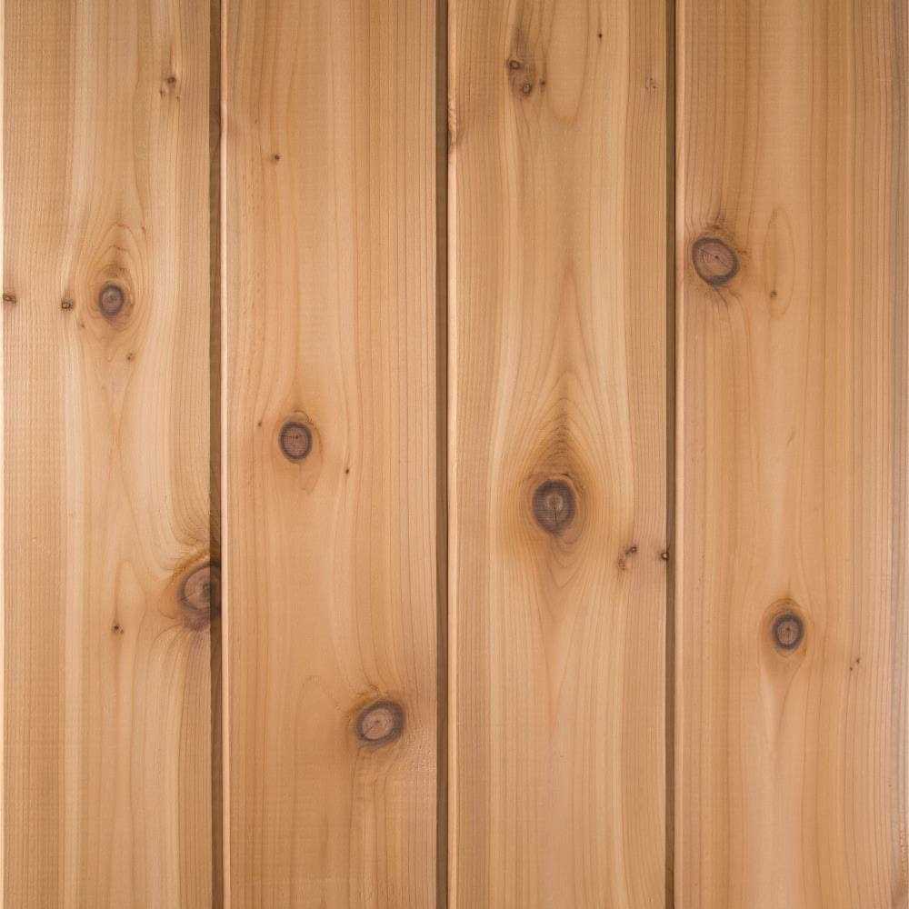 RELIABILT 5.375-in x 12-ft Unfinished Cedar Tongue and Groove Wall Plank CD10612TG - Image 2
