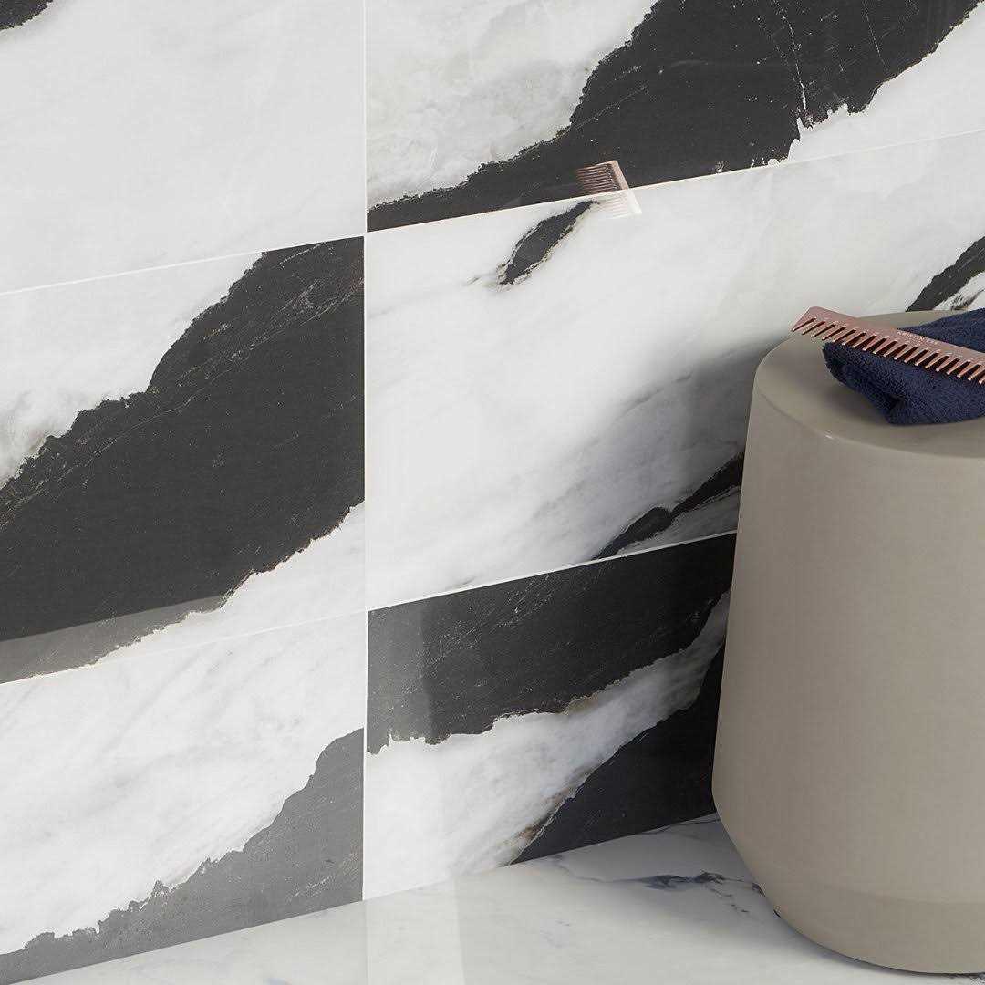 Saroshi 24 Polished Marble Look Porcelain Floor and Wall Tile Ivy Hill Tile