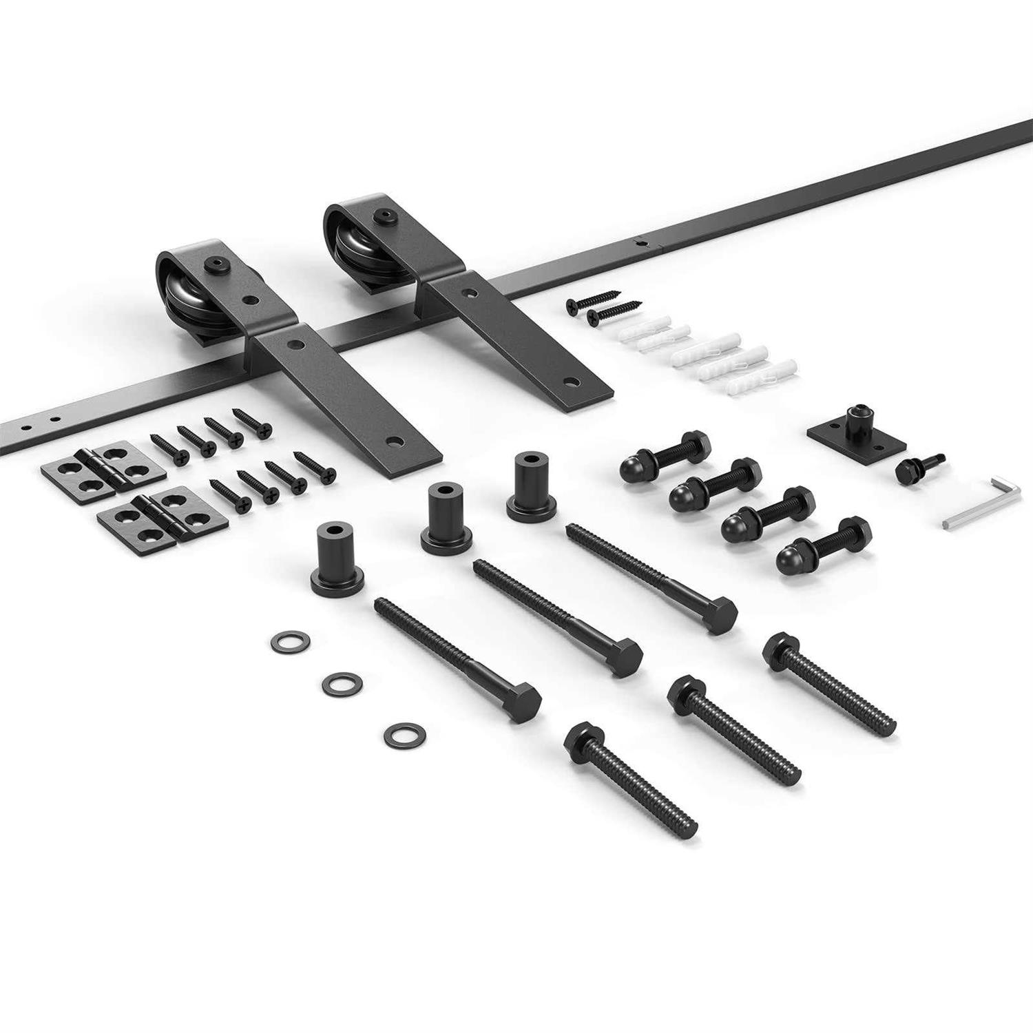 ROOMTEC 4ft Bi-Folding Sliding Barn Door Hardware Track Kit - Image 2