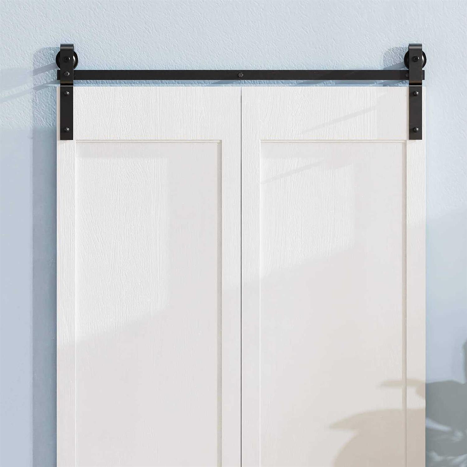 ROOMTEC 4ft Bi-Folding Sliding Barn Door Hardware Track Kit - Image 5