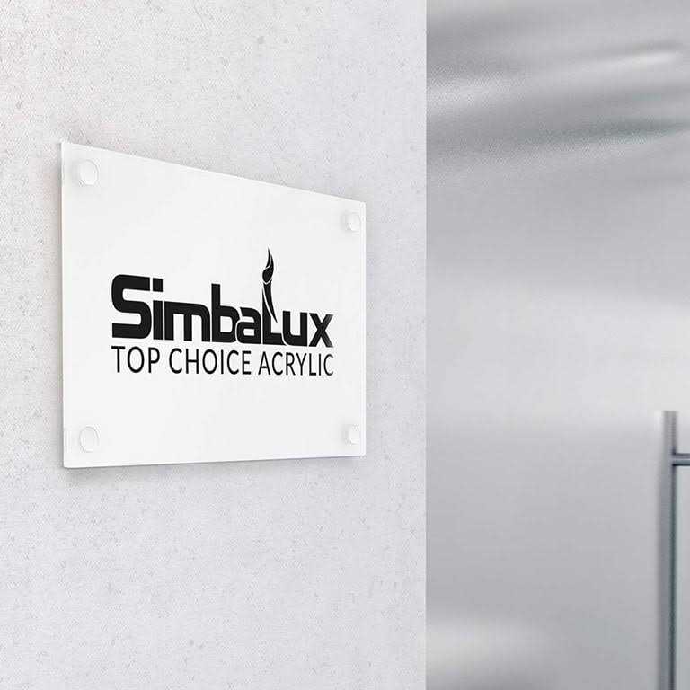 SimbaLux Acrylic Sheet Clear Cast Plexiglass 12” x 12” Square Panel Thick Transparent Plastic Plexi Glass Board with Protective - Image 4