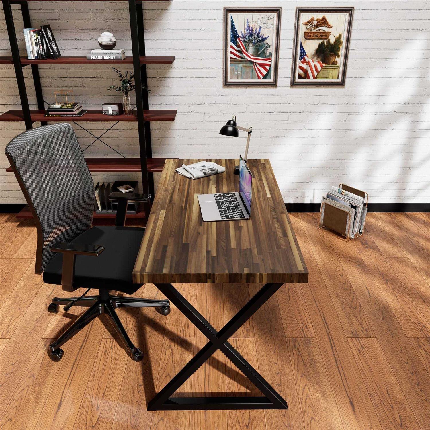 CONSDAN Butcher Block Counter Top Walnut Solid Hardwood Countertop Wood Slabs for Kitchen Reversible Both Side Polished Prefinished with Food-Safe Oil - Image 4