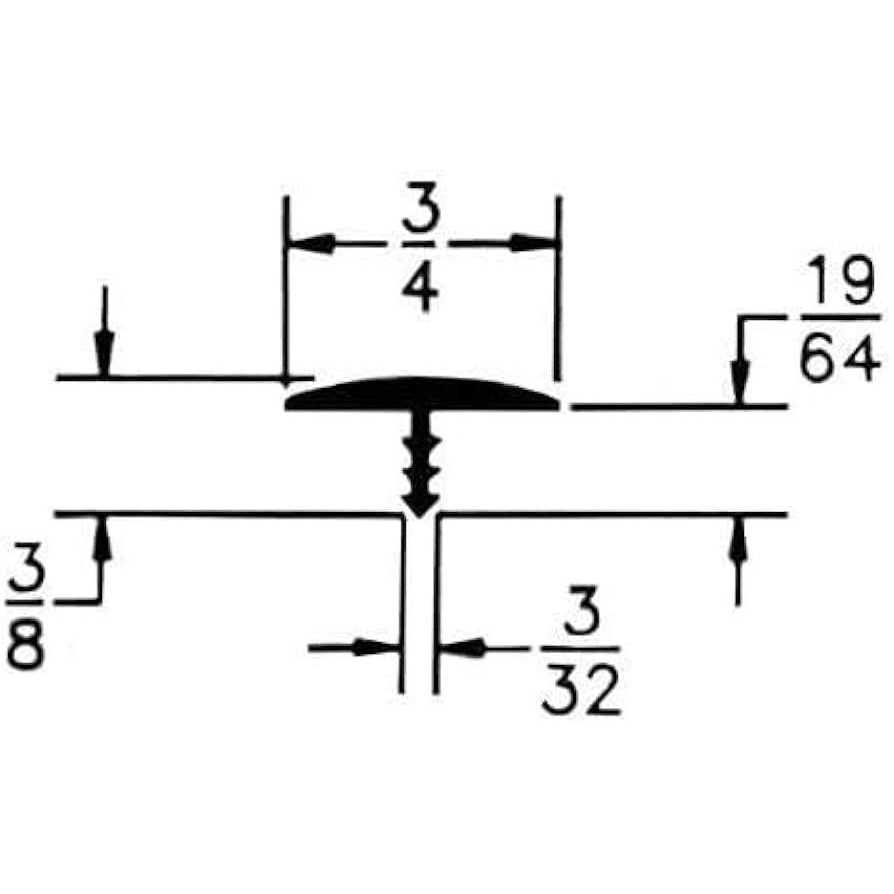 Edge Supply White 3/4 in x Center Barb Tee Moulding T Molding Hobbyist Pack Small Projects Arcade Machines and Tables - Image 3