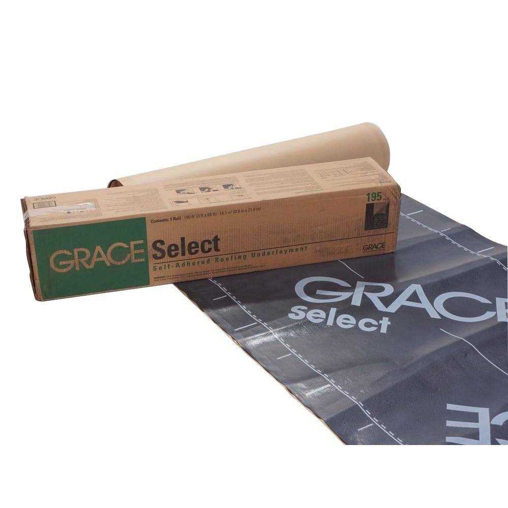 Grace Select 36 in x 195 sq ft Roll Roofing Underlayment