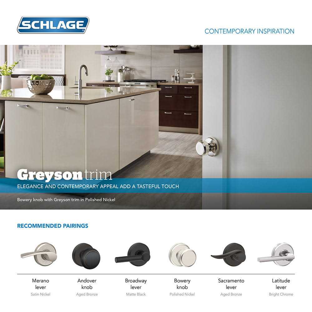Schlage Bowery Passage Door Knob - Image 4