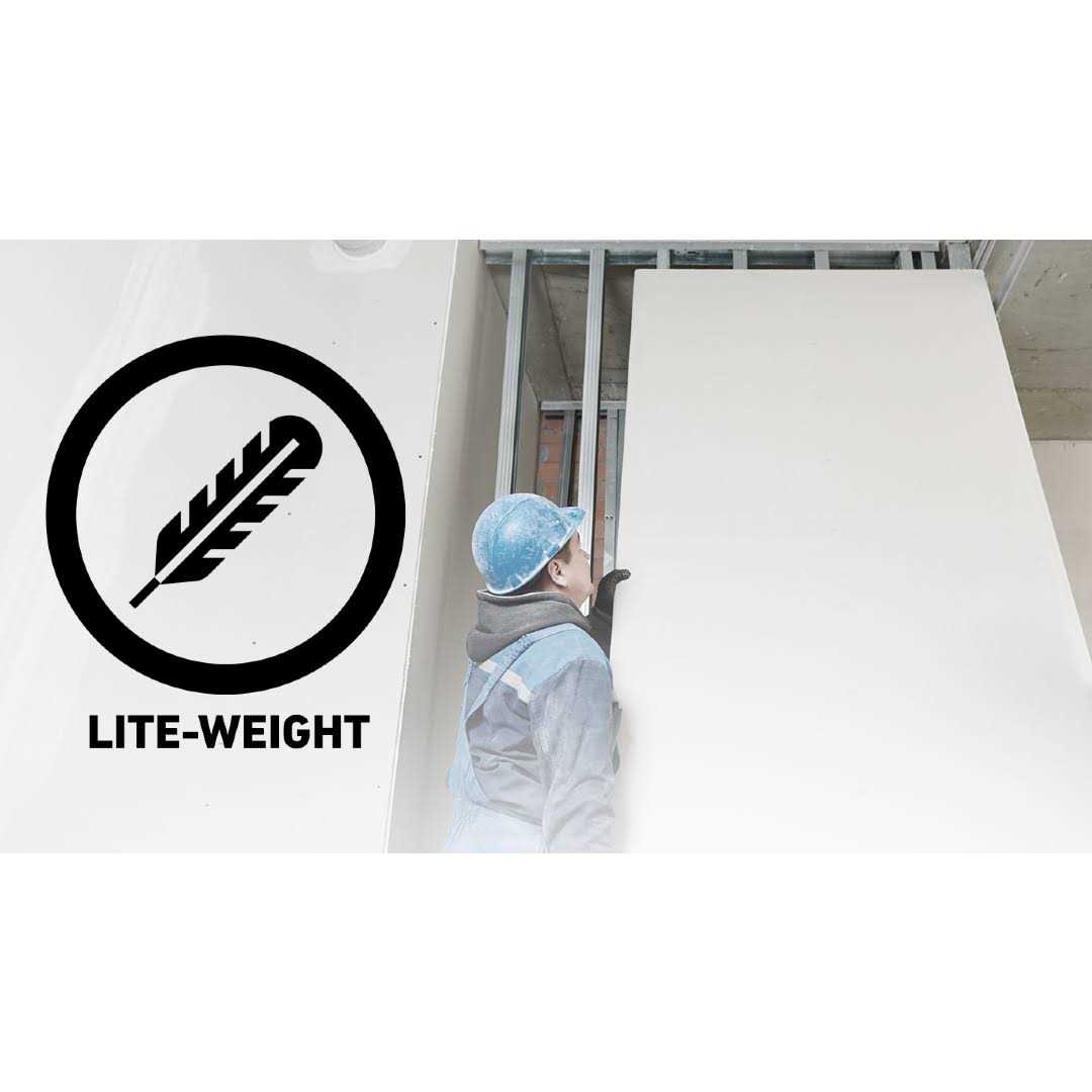 CertainTeed 1/2-in x 4-ft x Easi-Lite Regular Drywall Panel - Image 5