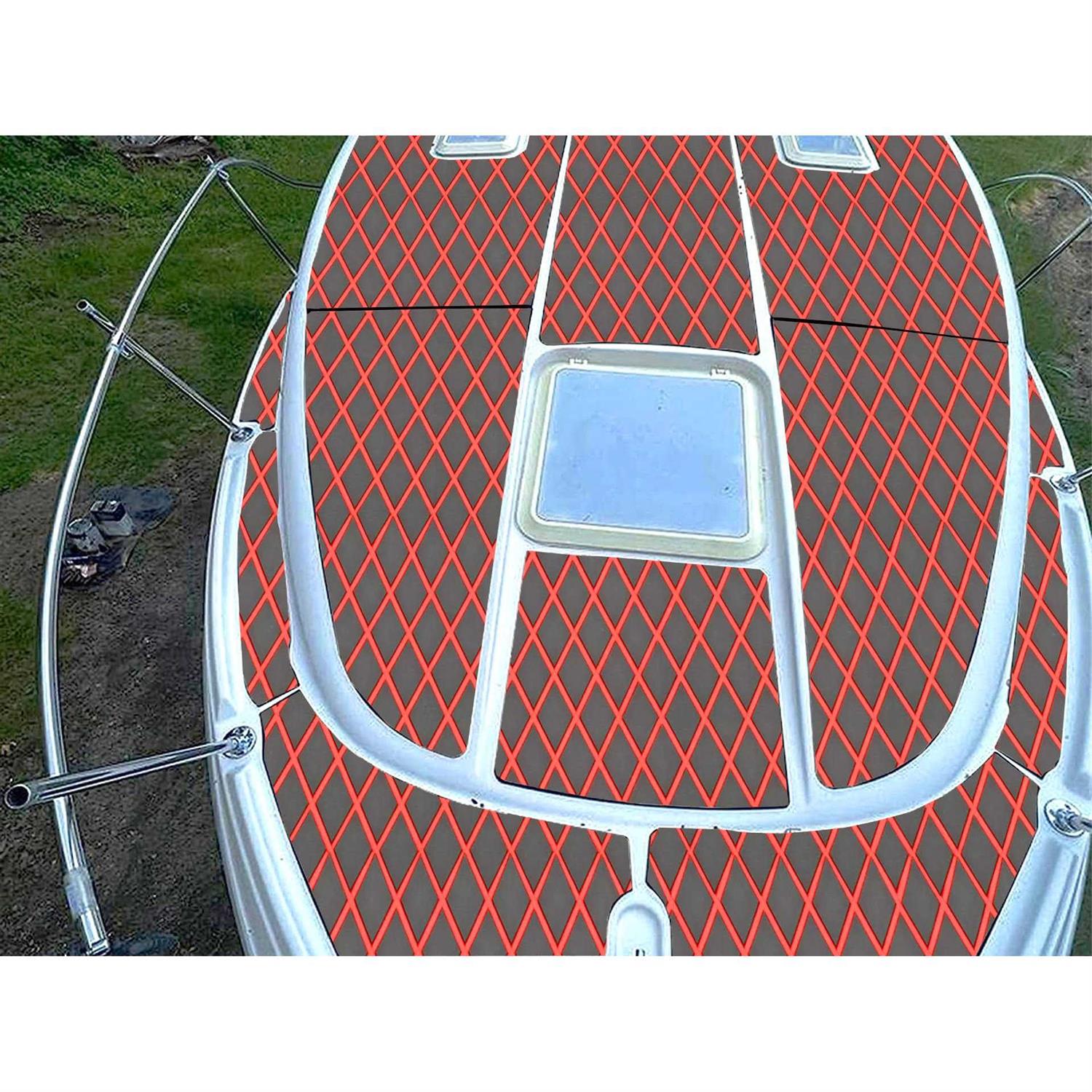 LSS laidi Boat Flooring Eva Foam Decking Marine Non-Slip Self-Adhesive Flooring for Motorboat Fishing Boat RV Yacht Kayak Swimming Pool 86.6X37.4 - Image 2