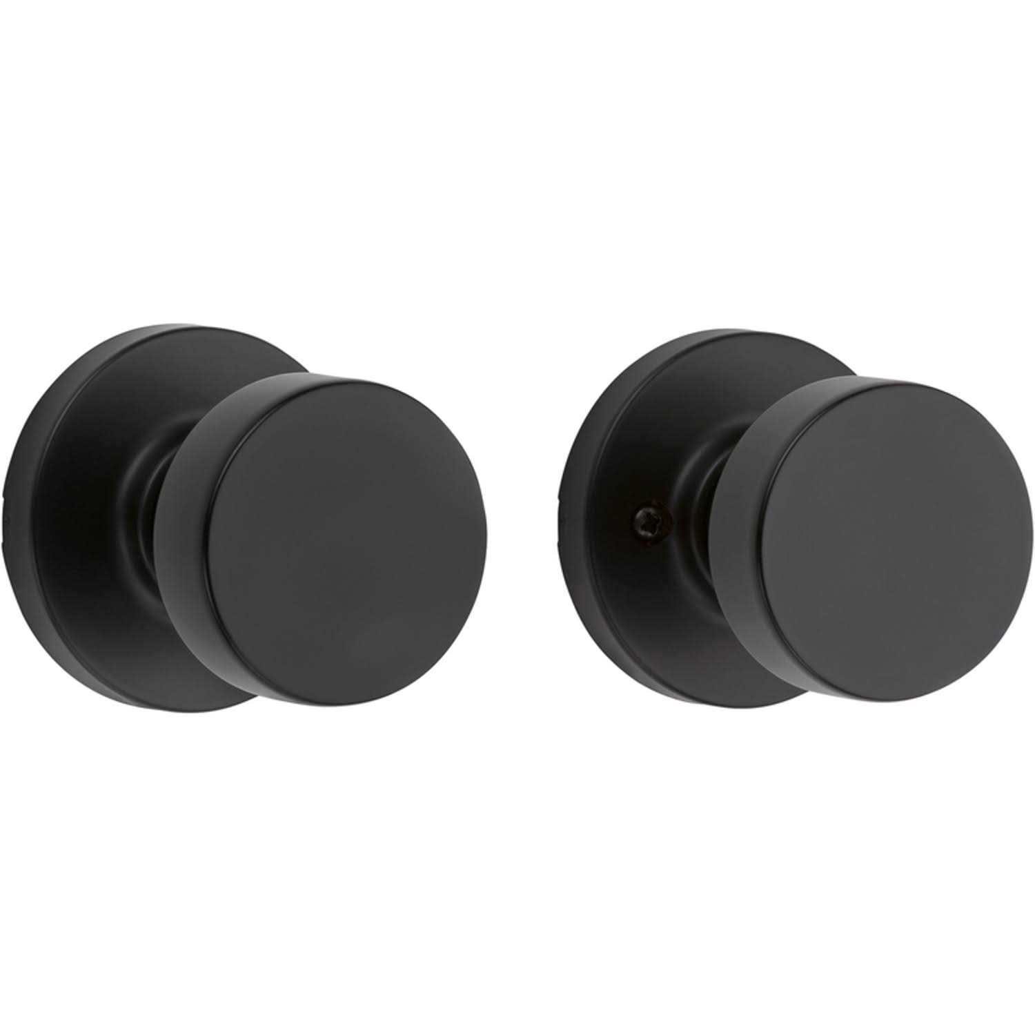 Kwikset Pismo Contemporary Matte Black Passage Knob - Image 3