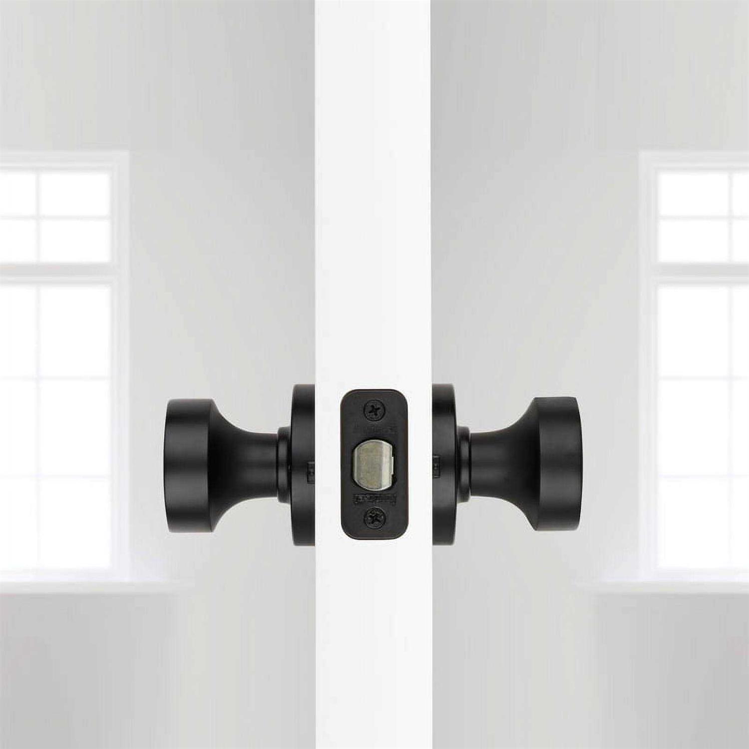 Kwikset Pismo Contemporary Matte Black Passage Knob - Image 4