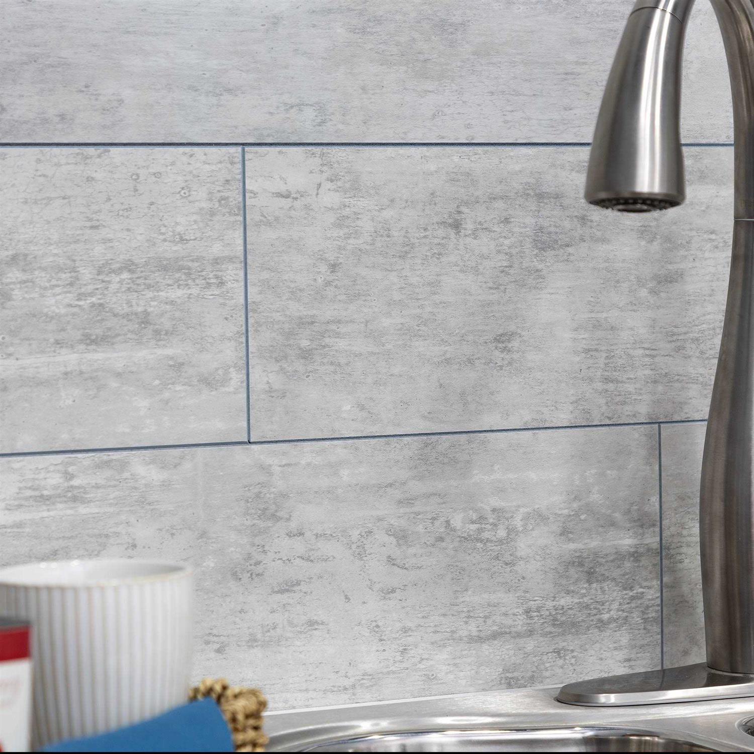 Palisade 22.8 in. x 7.31 in. Interlocking Vinyl Wall/Backsplash Panels - Image 5