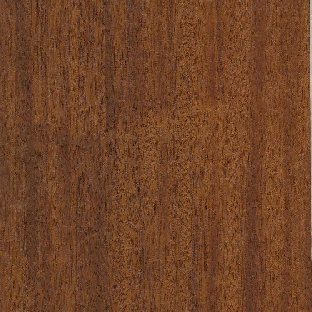 PureEdge 24 in. x 96 in. Khaya/Mahogany Real Wood Veneer with 10 mil Paperback