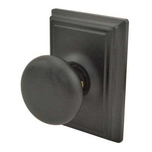 Schlage Plymouth One-Sided Dummy Door Knob with Decorative Addison Rosette F170PLY622ADD - Image 5