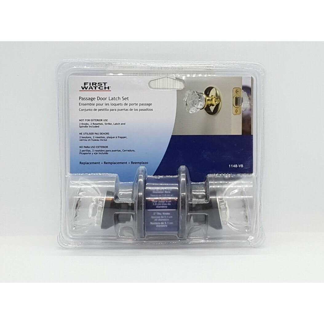 First Watch Security Passage Door Latch Set 1148-VB - Image 2