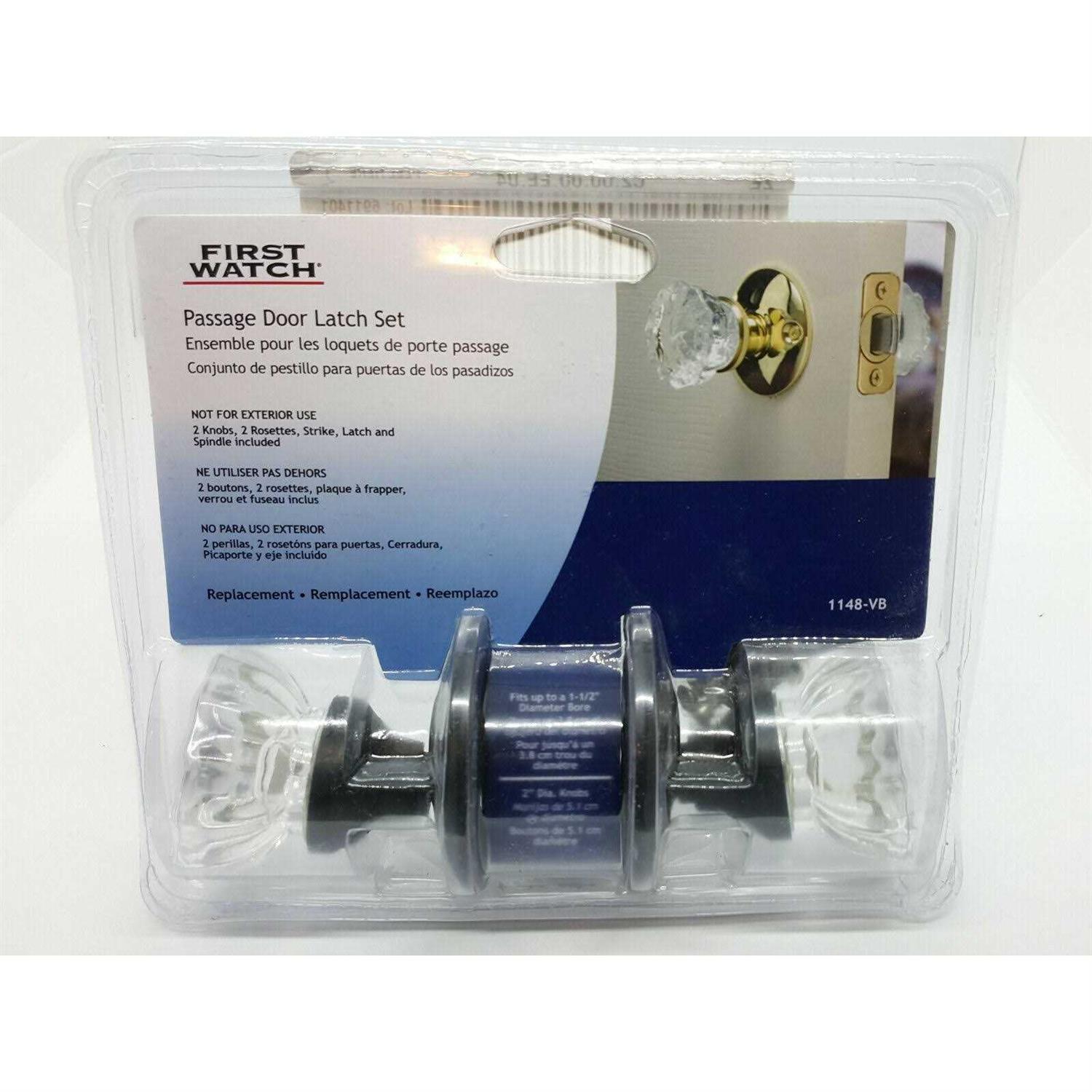 First Watch Security Passage Door Latch Set 1148-VB - Image 3