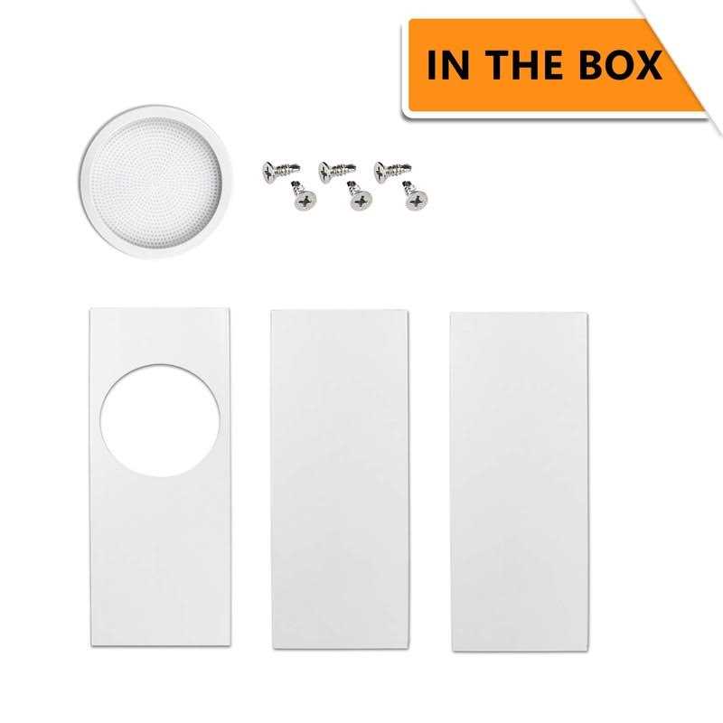 LBG Products Portable Air Conditioner Window Seal Plates Kit Vertical AC Window Unit - Image 2