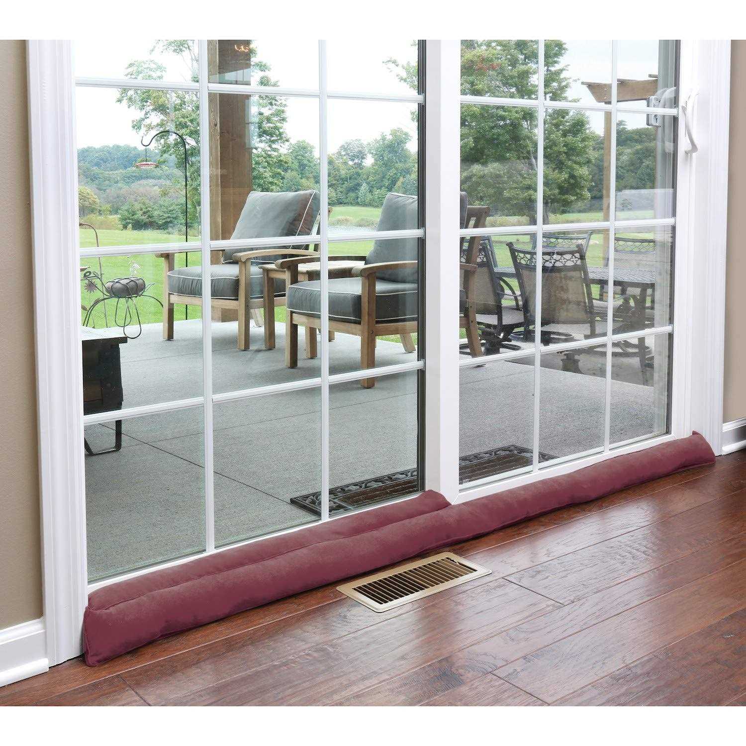 Home District Sliding Door Draft Dodger Weighted Patio Door Breeze