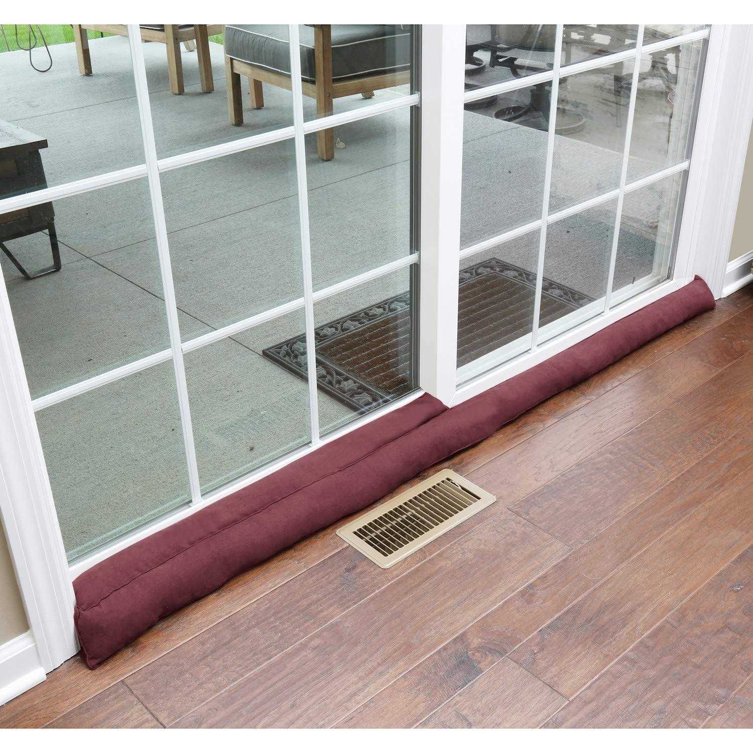 Home District Sliding Door Draft Dodger Weighted Patio Door Breeze - Image 2