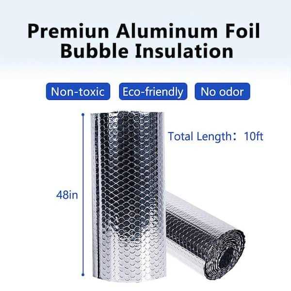 Pro Space 48 in. x Radiant Barrier Bubble Aluminum Foil Reflective Insulation - Image 3