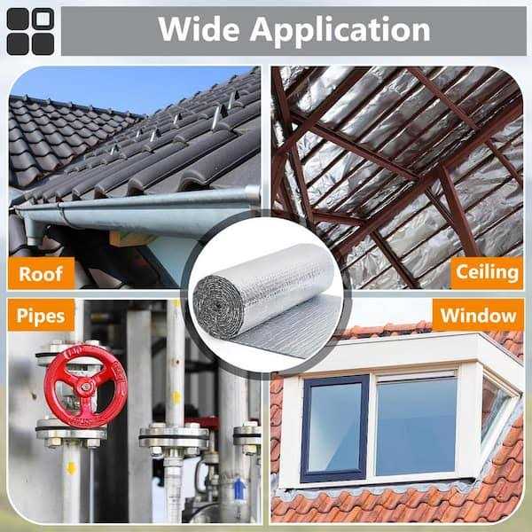 Pro Space 48 in. x Radiant Barrier Bubble Aluminum Foil Reflective Insulation - Image 5