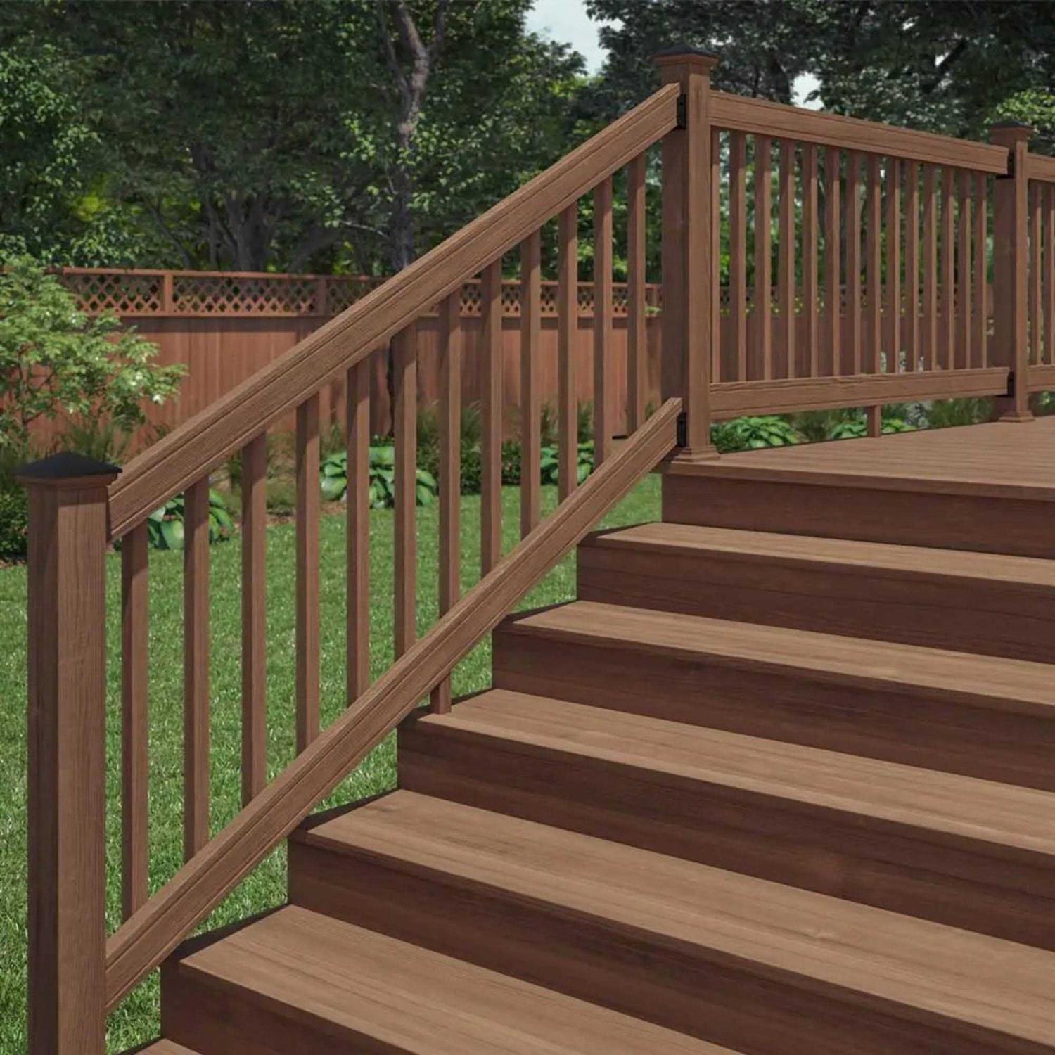 ProWood 6 ft Southern Yellow Pine Stair Rail Kit with B2E Balusters - Image 3