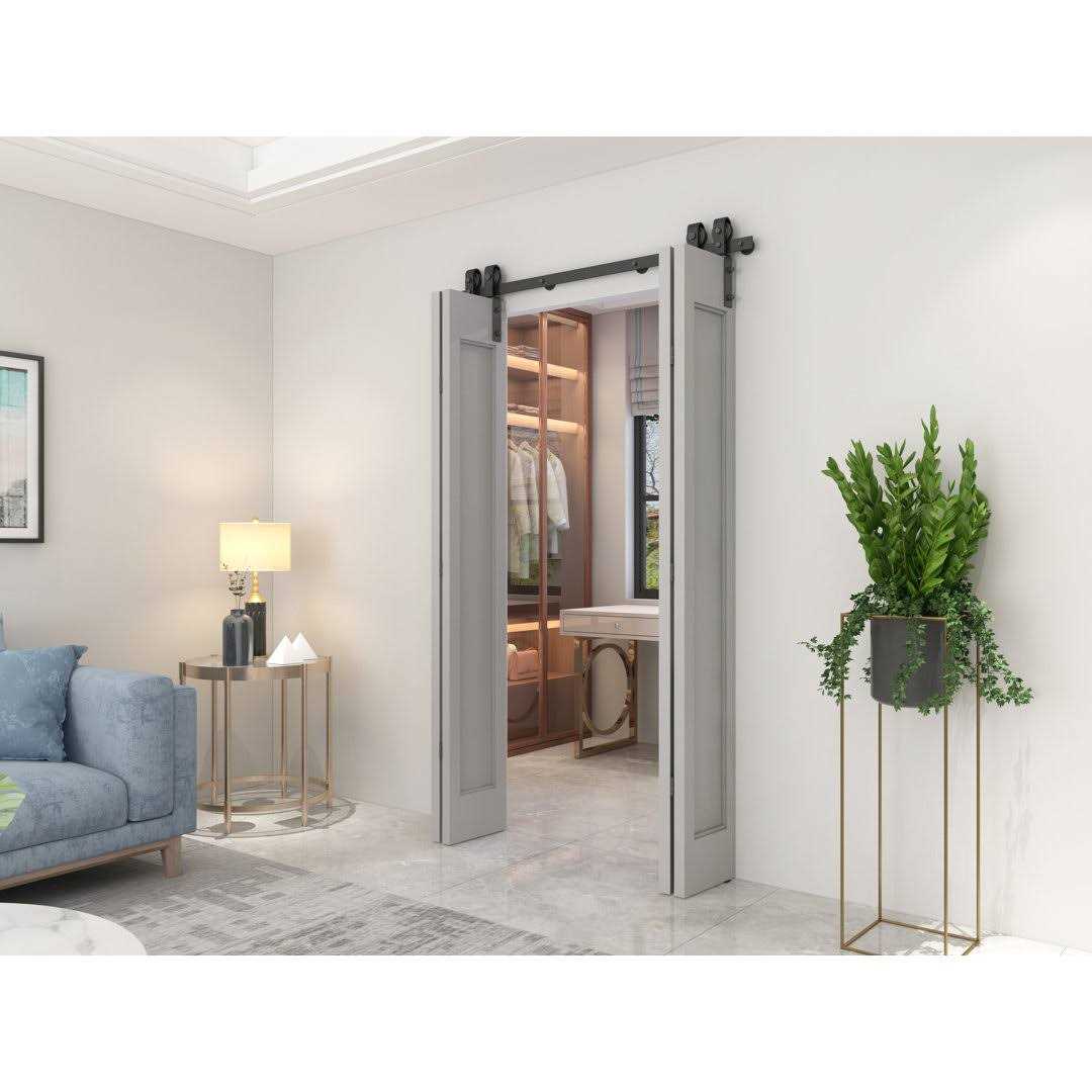 Standard Double Barn Door Hardware Kit Calhome - Image 4