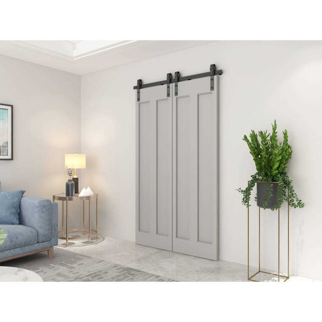 Standard Double Barn Door Hardware Kit Calhome - Image 5