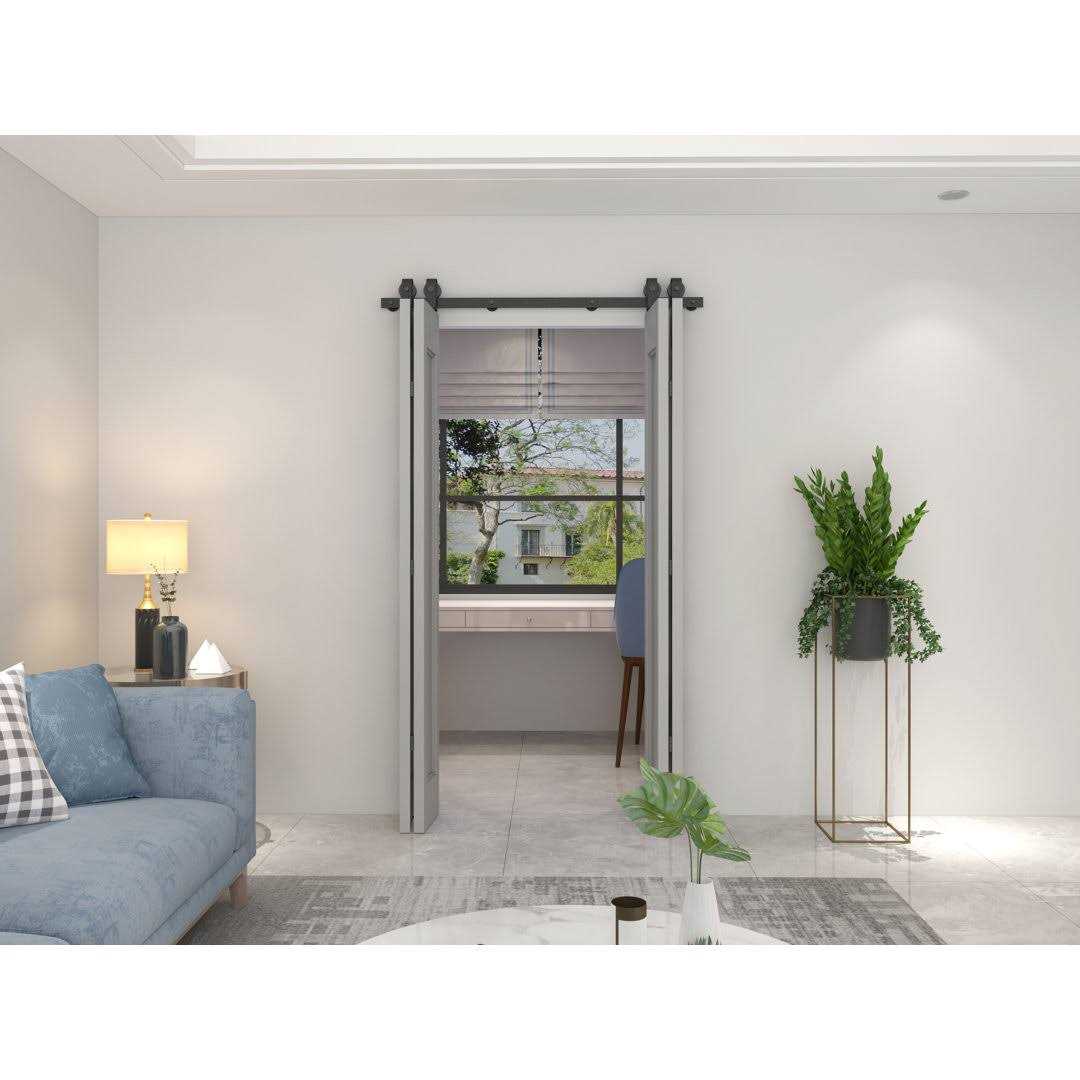 Standard Double Barn Door Hardware Kit Calhome - Image 4