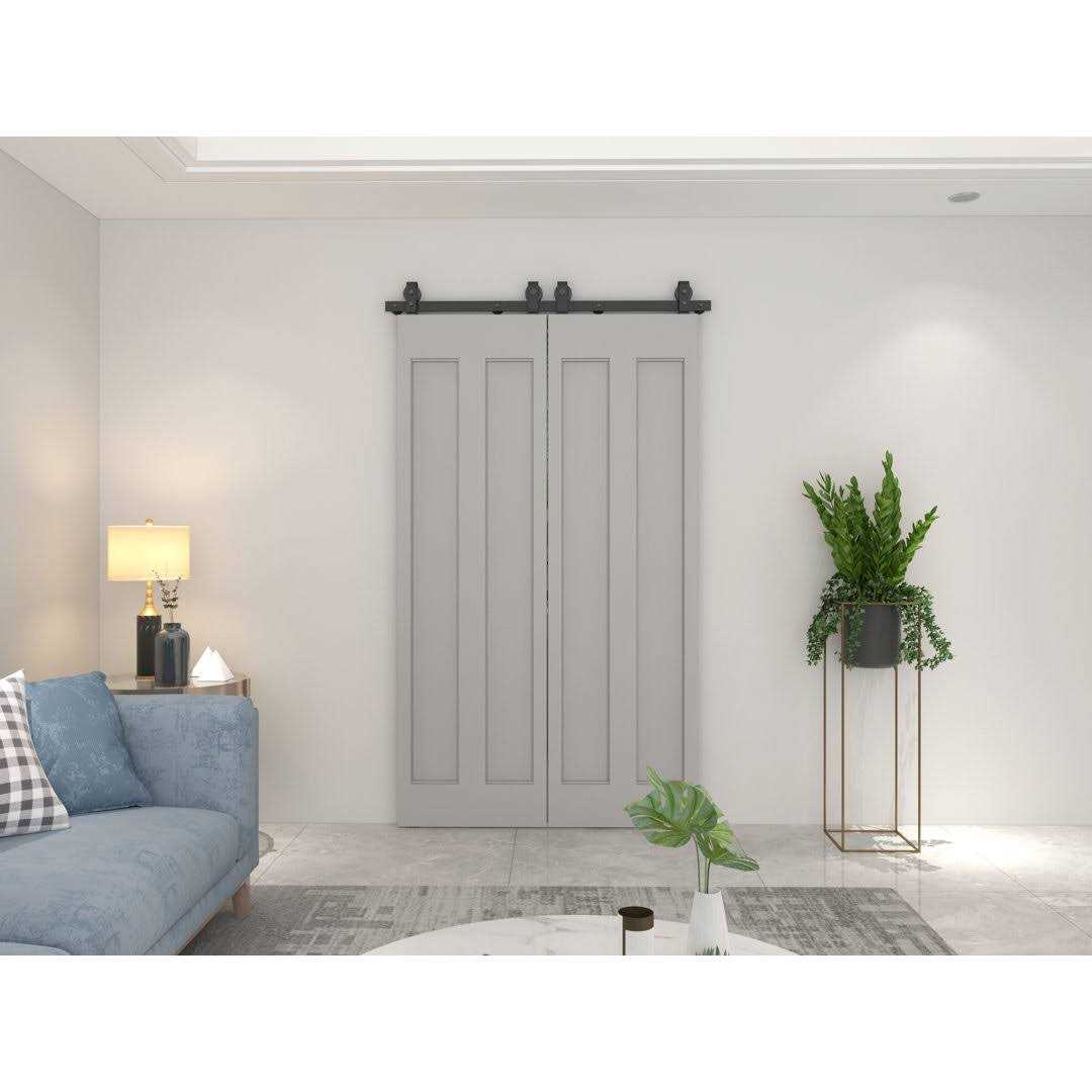 Standard Double Barn Door Hardware Kit Calhome - Image 5