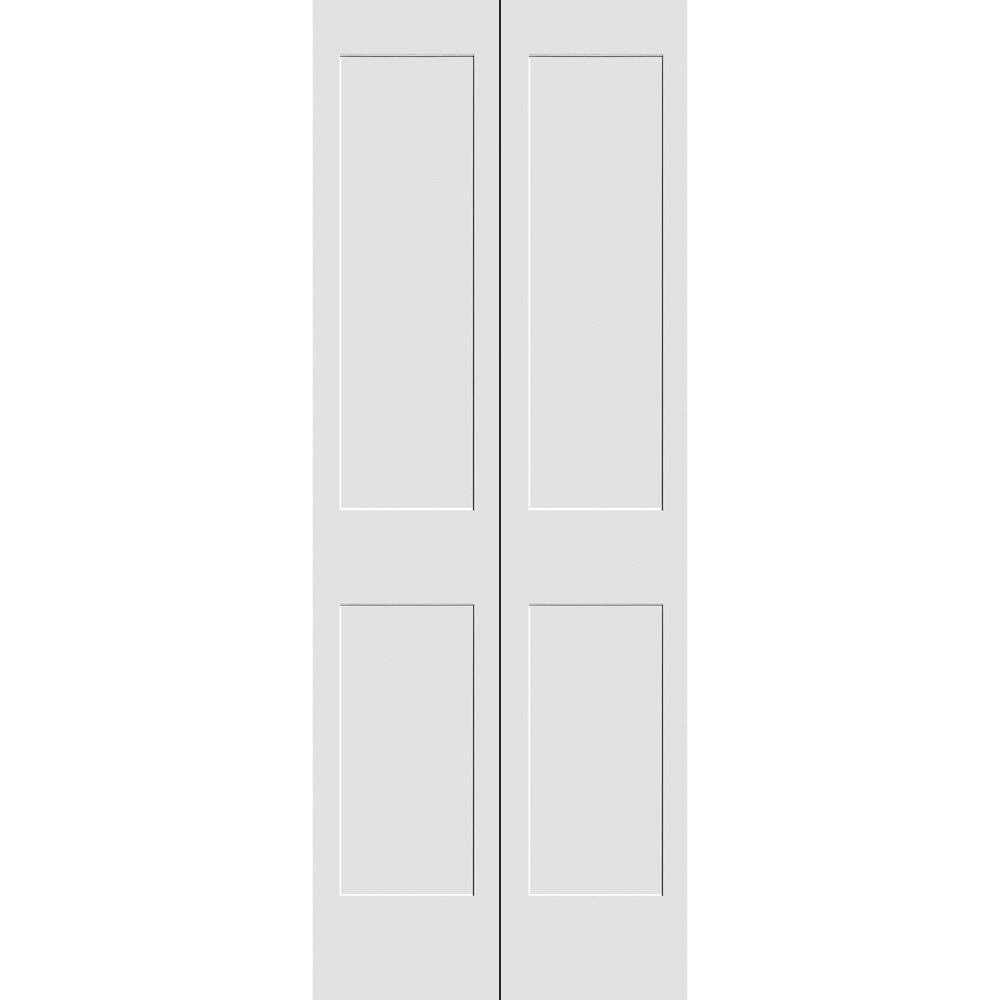 Primed 2 Panel Shaker Bi-Fold Door Trimlite