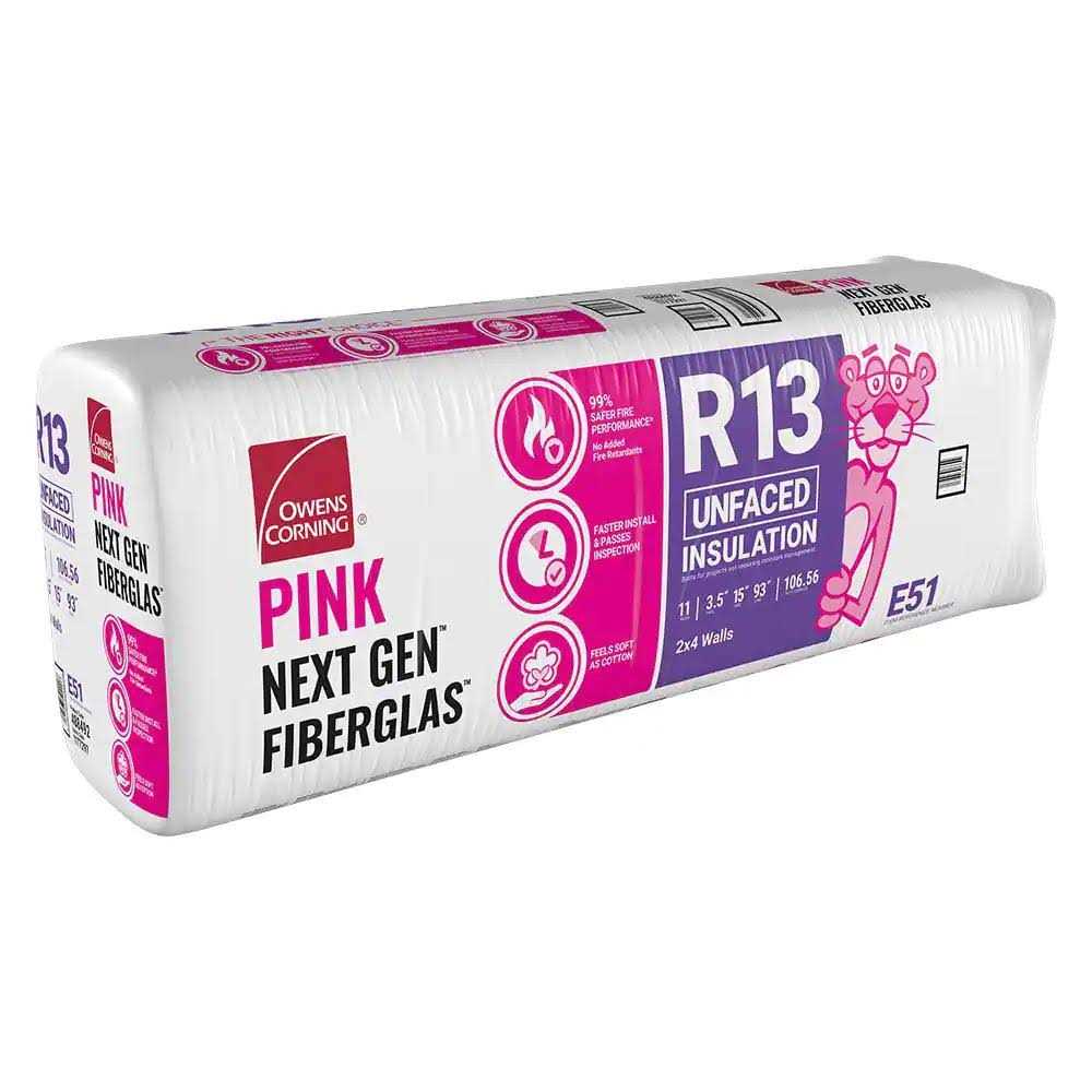 Owens Corning R-13 Fiberglass Insulation Batt 93