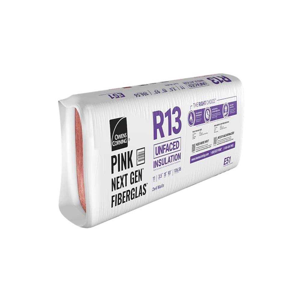 Owens Corning R-13 Fiberglass Insulation Batt 93 - Image 3