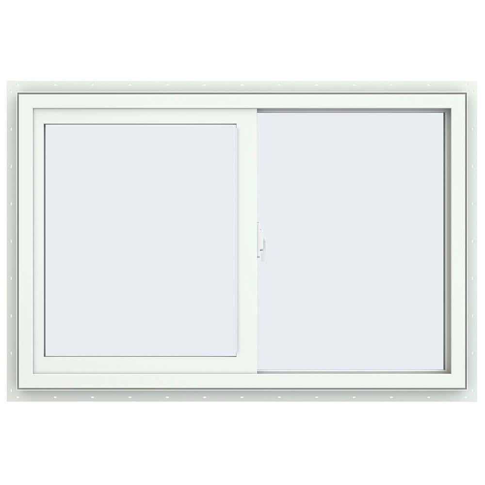 JELD-WEN 2500 Series White Vinyl Sliding Window with Fiberglass Mesh Screen - Image 4