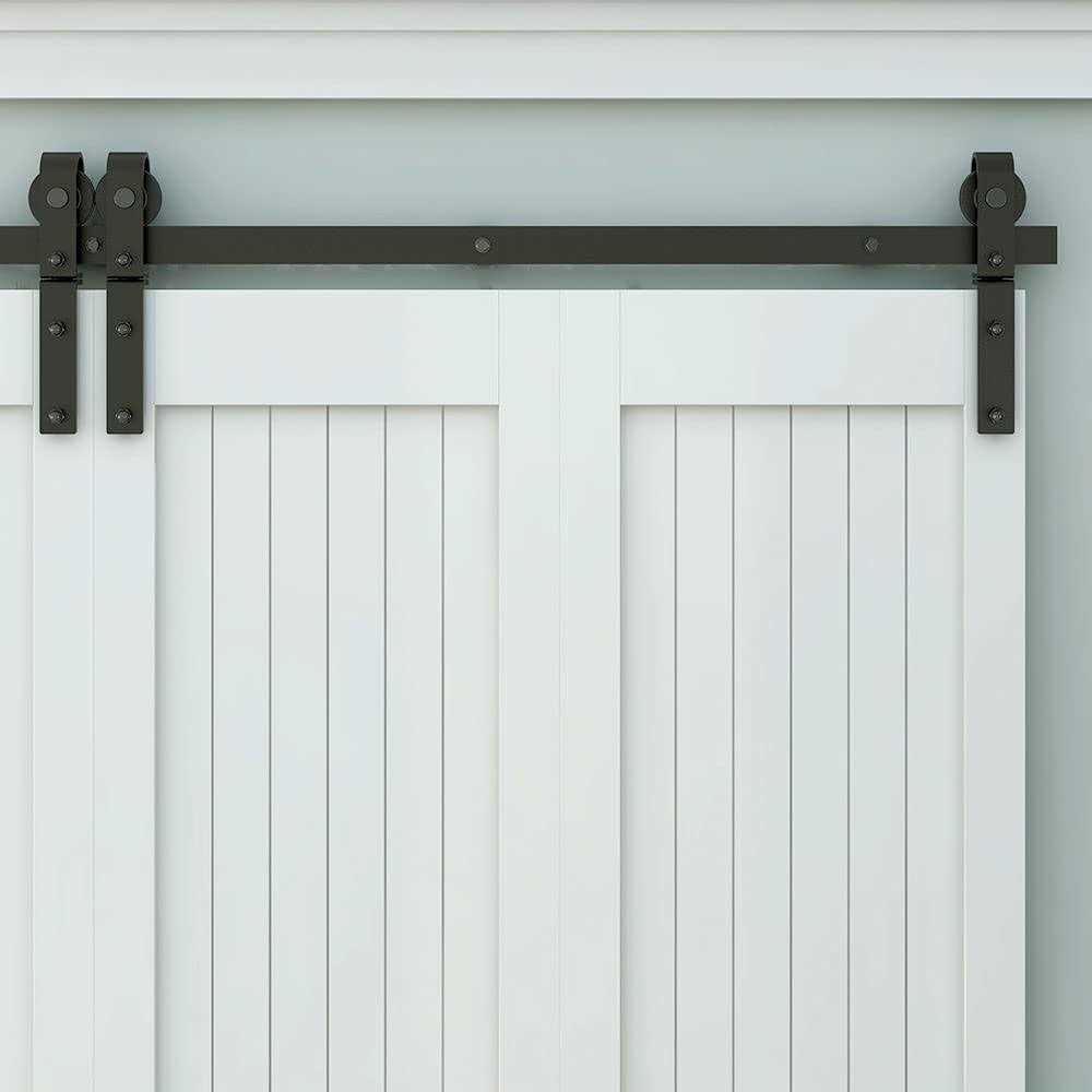Ltiyitl Bi-folding Sliding Barn Door Hardware,Smoothly and Quietly-heavy Duty -simple and Easy to Install for 4 Doors Hardware Kit-basicj - Image 5