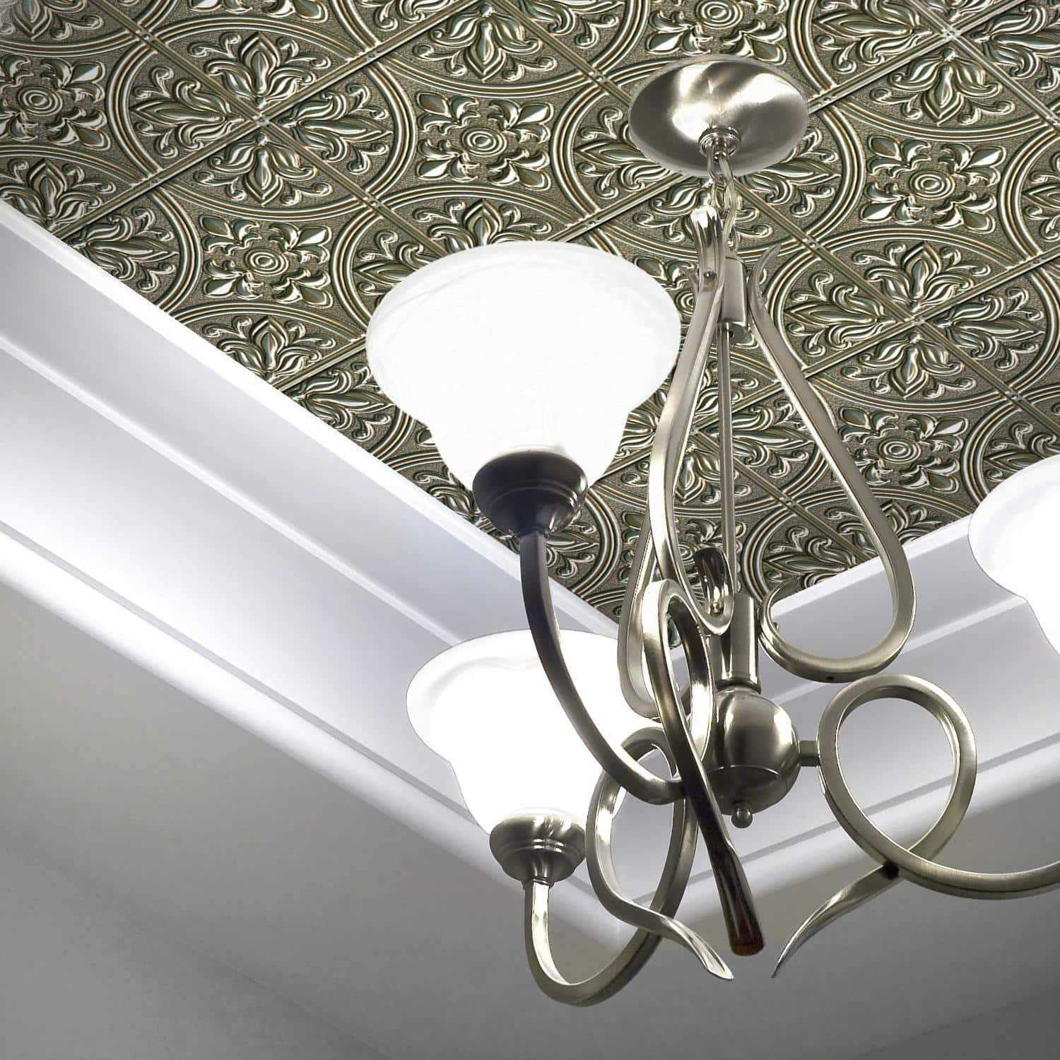 RoomMates Gold Tin Peel and Stick Tile Backsplash - Image 3