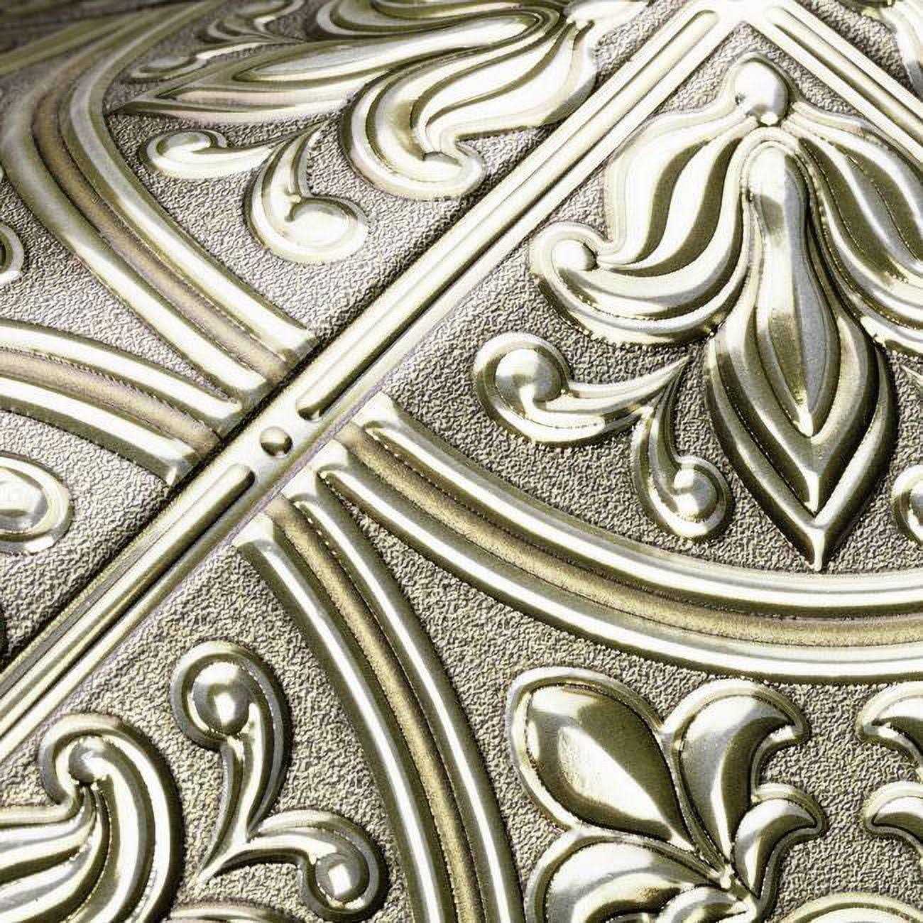 RoomMates Gold Tin Peel and Stick Tile Backsplash - Image 4